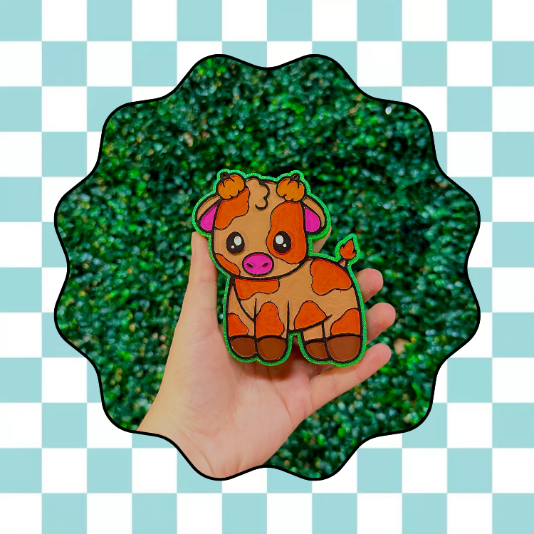 Cutie Pumpkin Cow Freshie