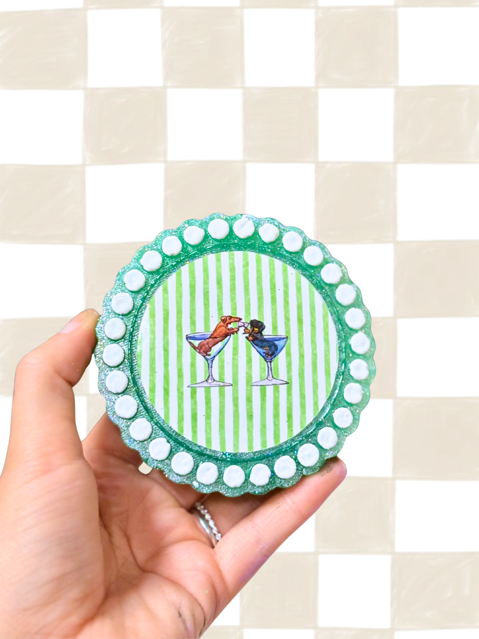 Dotted Border Cardstock Freshie