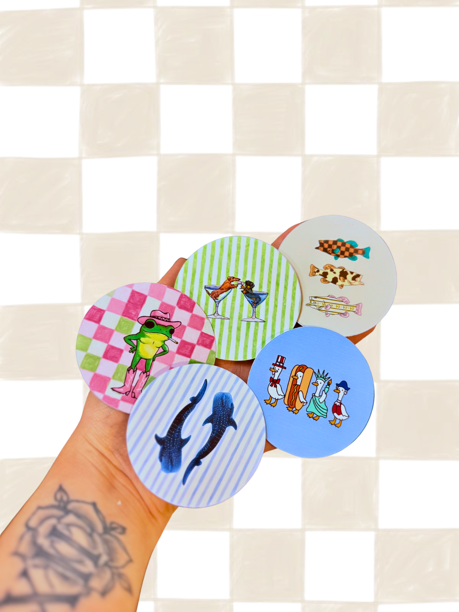 Round Cardstock Grabbags