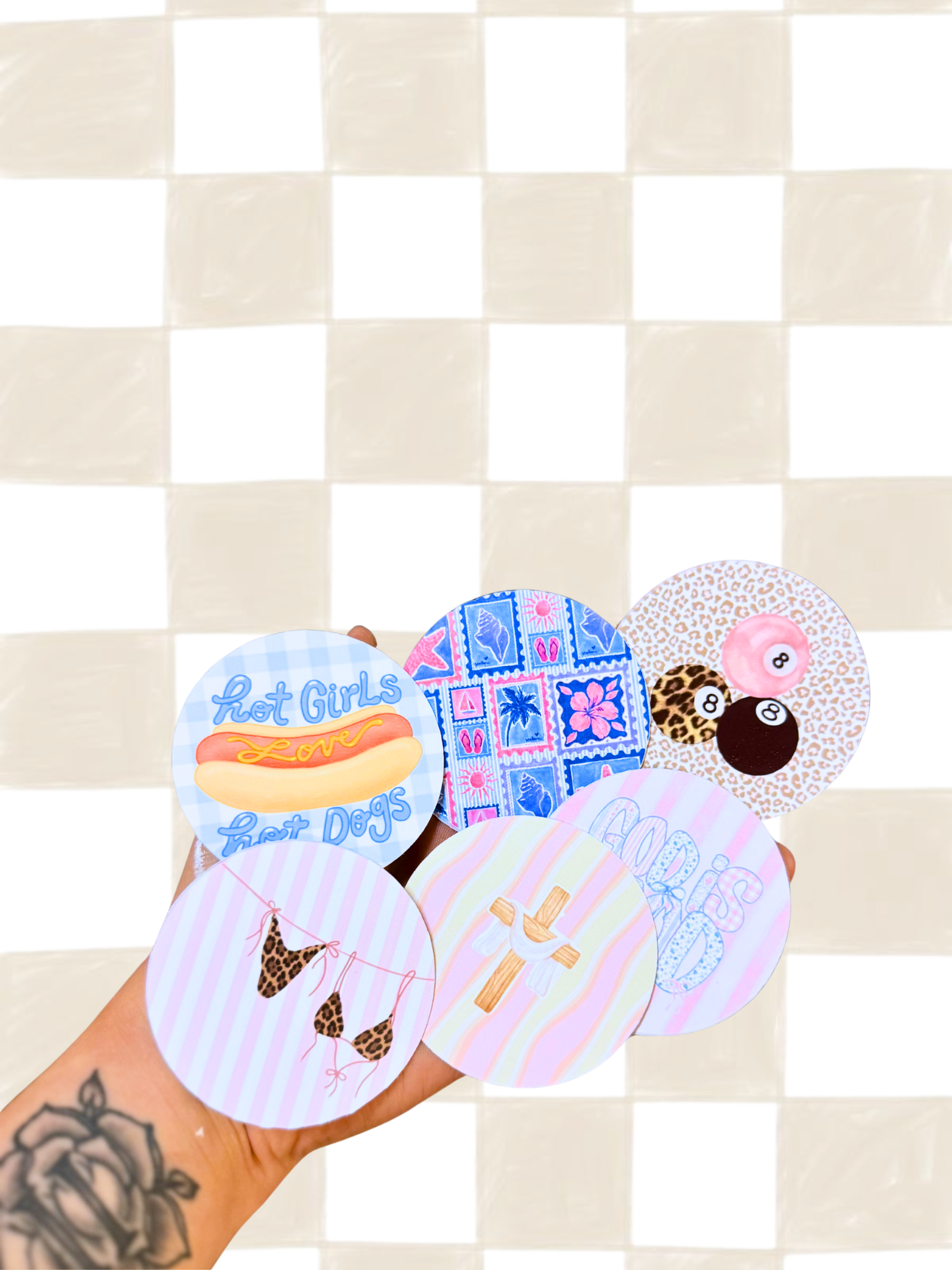 Round Cardstock Grabbags