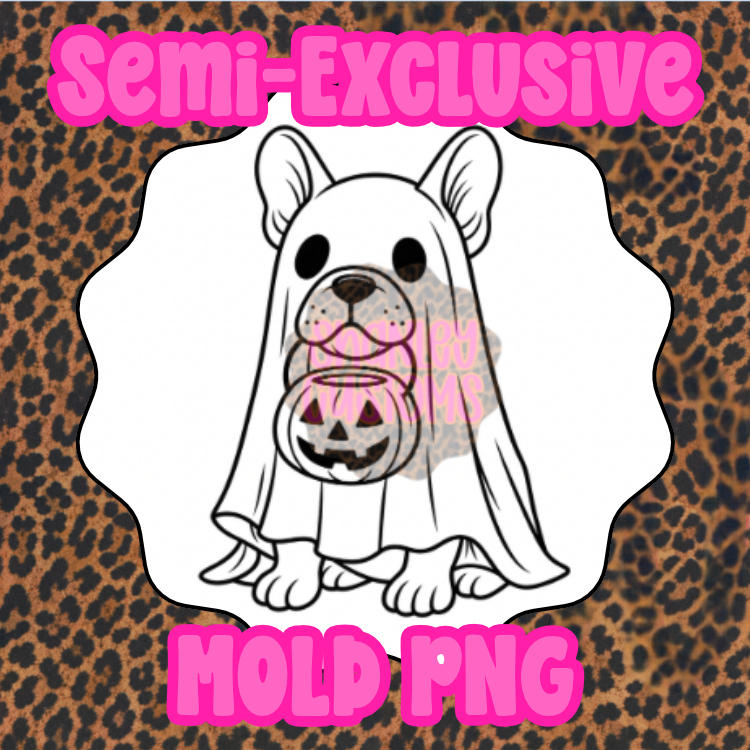 Spooky Frenchie PNG